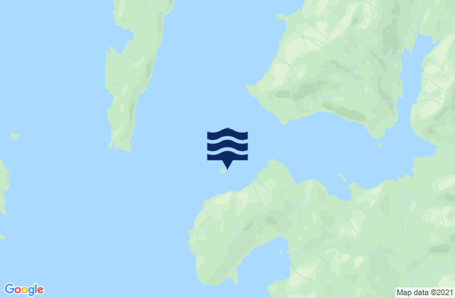 Mapa da tábua de marés em Keete Island, United States