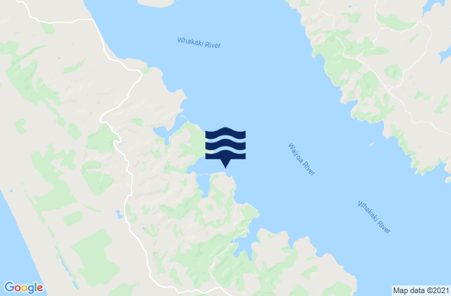 Mapa da tábua de marés em Kellys Bay, New Zealand