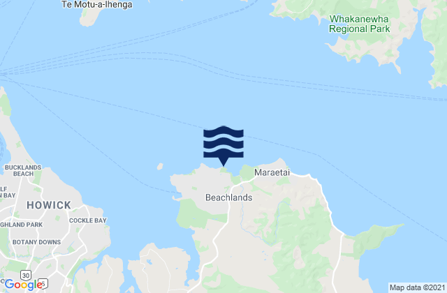 Mapa da tábua de marés em Kellys Beach, New Zealand
