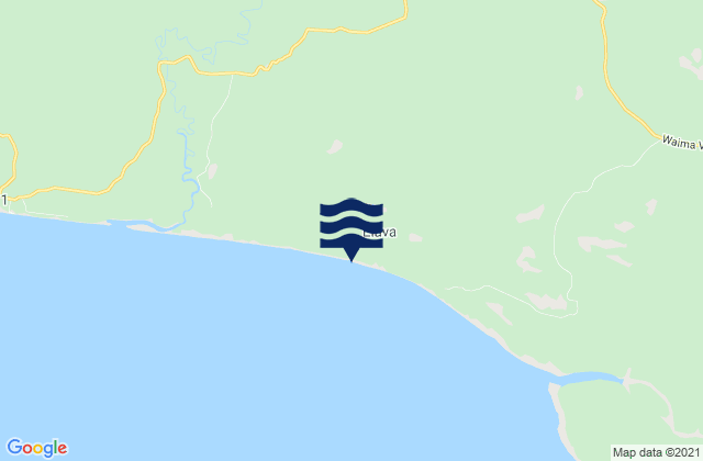 Mapa da tábua de marés em Kerema, Papua New Guinea