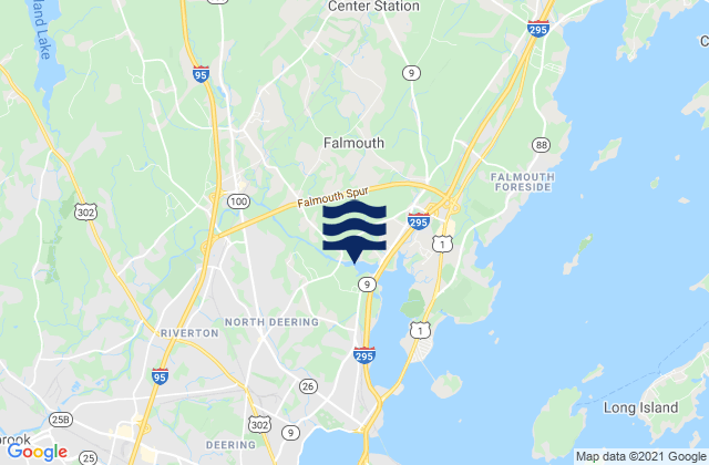 Mapa da tábua de marés em Kettle Cove, United States