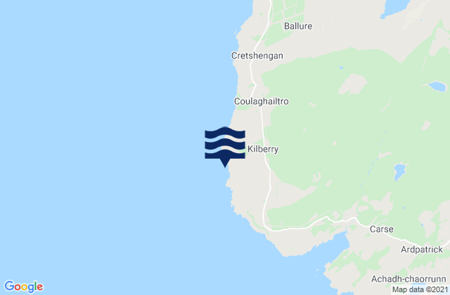 Mapa da tábua de marés em Kilberry Head, United Kingdom