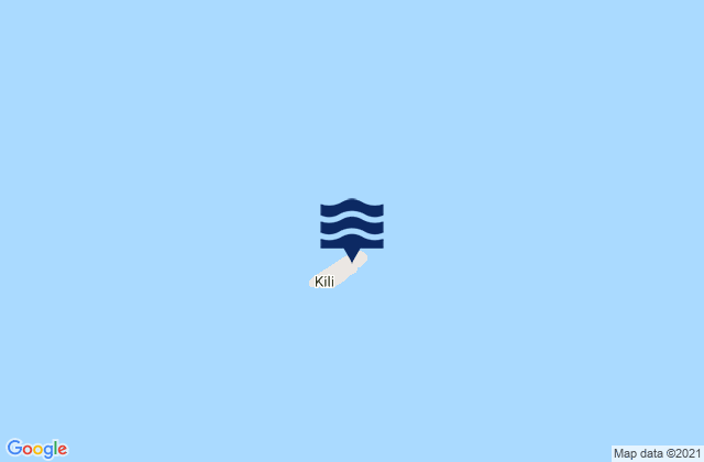 Mapa da tábua de marés em Kili Island, Marshall Islands
