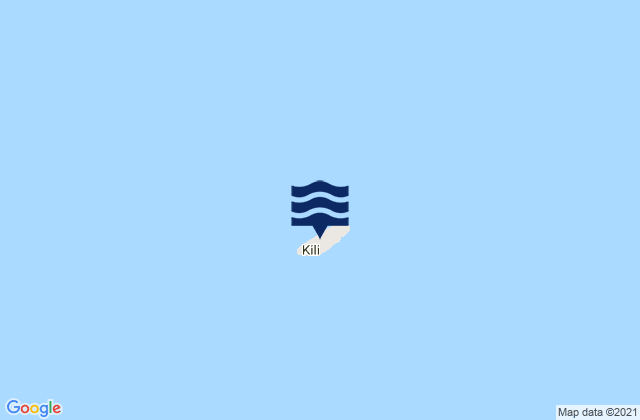 Mapa da tábua de marés em Kili, Marshall Islands