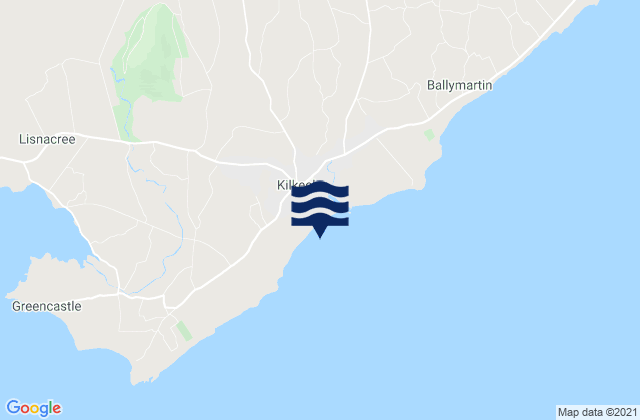 Mapa da tábua de marés em Kilkeel, United Kingdom