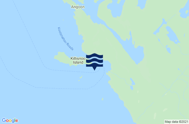 Mapa da tábua de marés em Killisnoo Harbor, United States