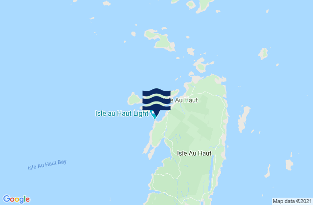Mapa da tábua de marés em Kimball Island, United States