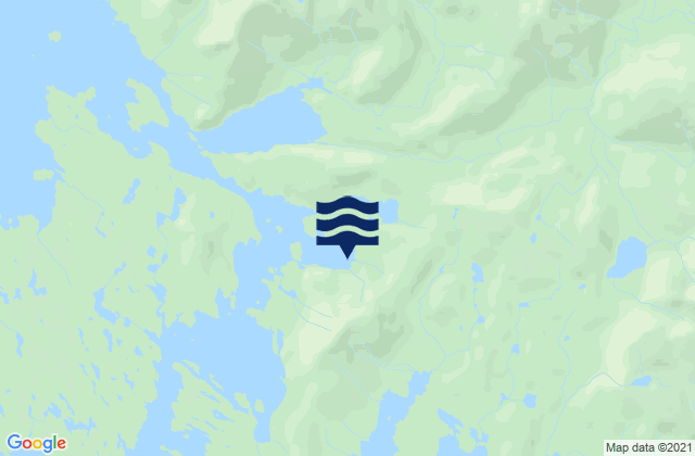 Mapa da tábua de marés em Kimshan Cove Ogden Passage, United States