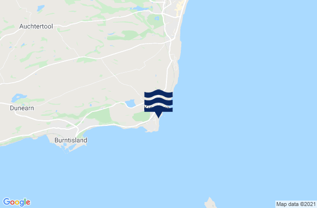 Mapa da tábua de marés em Kinghorn, United Kingdom