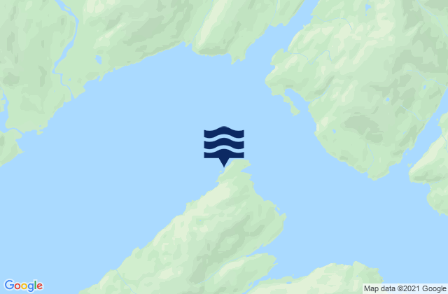 Mapa da tábua de marés em Kings Bay (Port Nellie Juan), United States