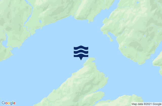 Mapa da tábua de marés em Kings Bay Port Nellie Juan, United States