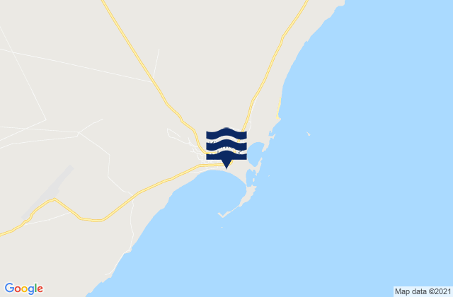 Mapa da tábua de marés em Kismayu, Somalia