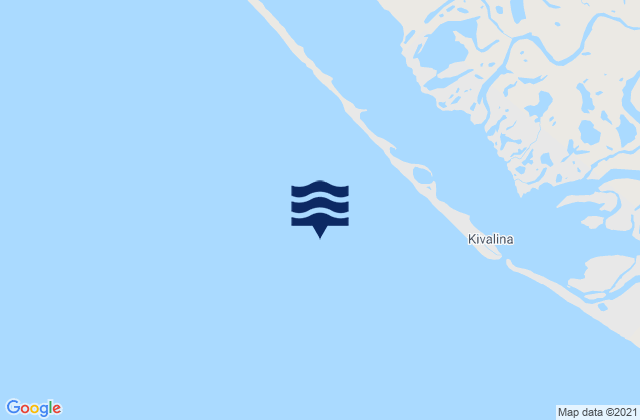 Mapa da tábua de marés em Kivalina, United States
