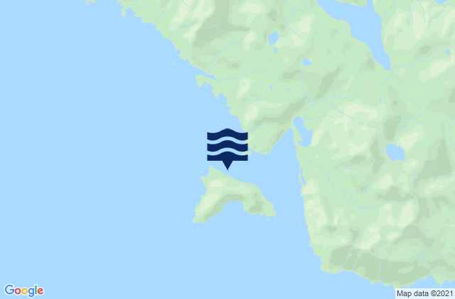 Mapa da tábua de marés em Klokachef Island, United States