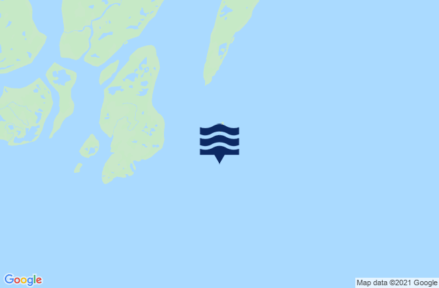 Mapa da tábua de marés em Kokinhenik Island, United States