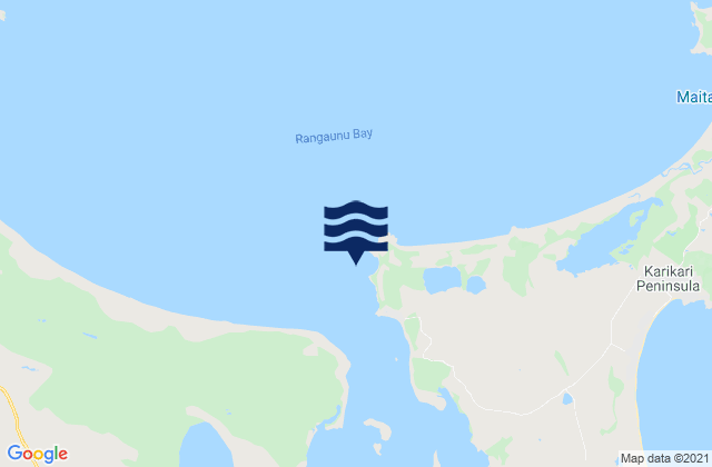 Mapa da tábua de marés em Kotiatia Point, New Zealand