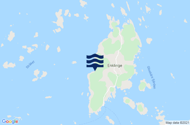 Mapa da tábua de marés em Kumlinge, Aland Islands