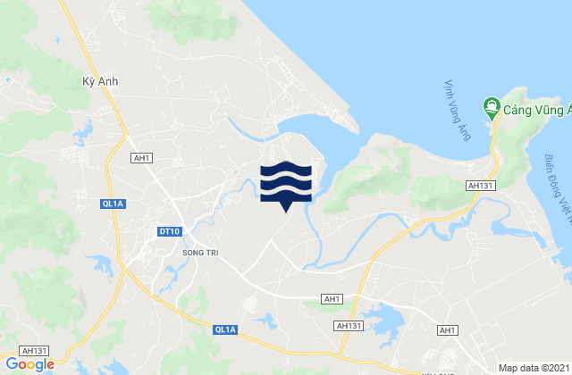 Mapa da tábua de marés em Kỳ Anh, Vietnam