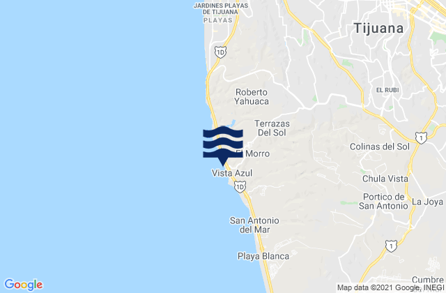 Mapa da tábua de marés em La Esperanza [Granjas Familiares], Mexico