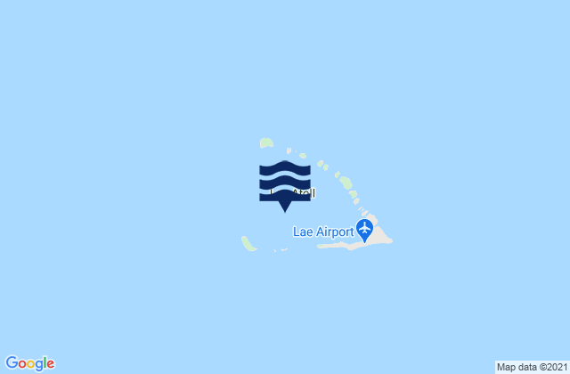Mapa da tábua de marés em Lae Atoll, Marshall Islands