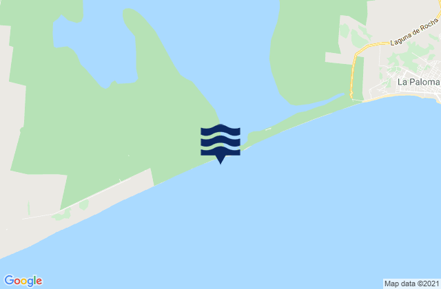 Mapa da tábua de marés em Laguna de Rocha, Brazil
