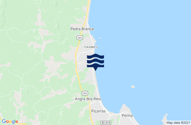 Mapa da tábua de marés em Laje do Jacques, Brazil