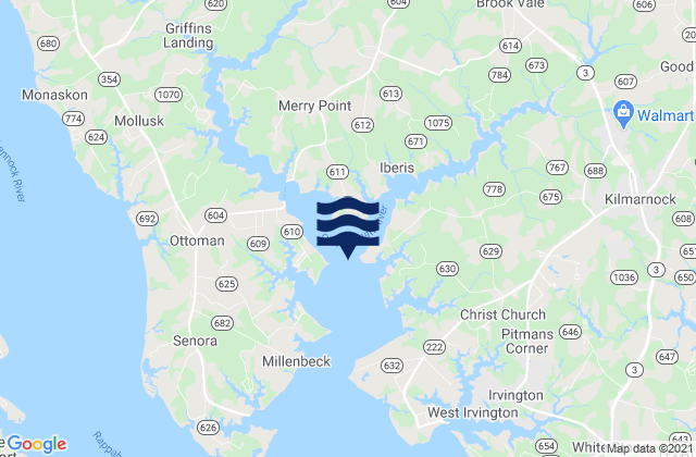 Mapa da tábua de marés em Lancaster, United States