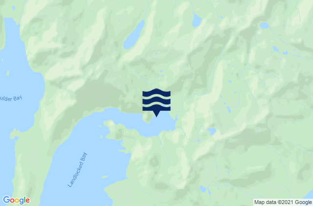 Mapa da tábua de marés em Landlocked Bay (Port Fidalgo), United States