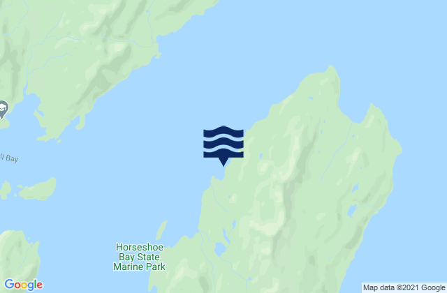 Mapa da tábua de marés em Latouche Latouche Island, United States