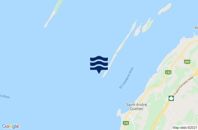 Mapa da tábua de marés em Le Petit Pelerin, Canada