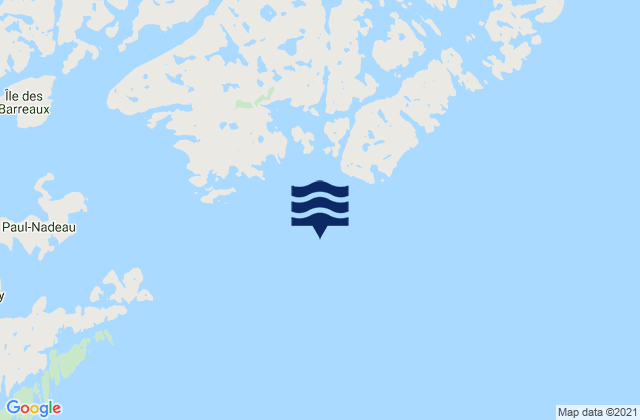 Mapa da tábua de marés em Le Pot, Canada
