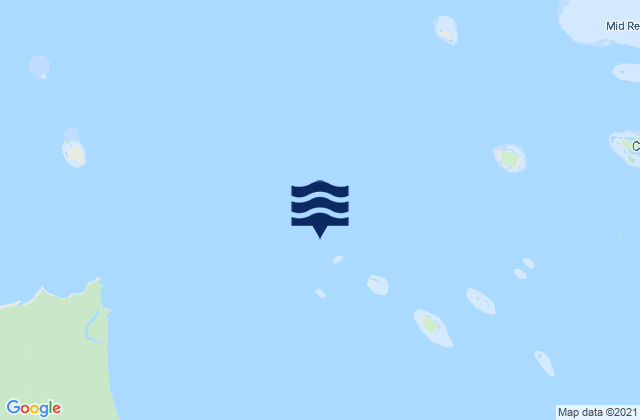 Mapa da tábua de marés em Leggatt Island, Australia