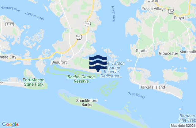 Mapa da tábua de marés em Lenoxville Point, United States