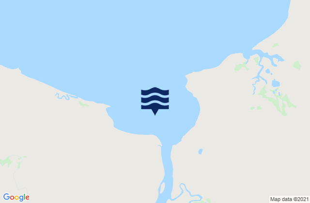 Mapa da tábua de marés em Lethbridge Bay, Australia