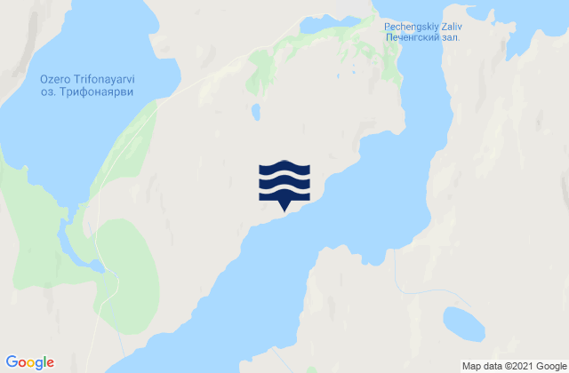 Mapa da tábua de marés em Liinakhamari, Russia