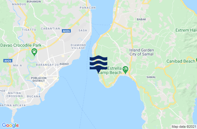 Mapa da tábua de marés em Limao, Philippines