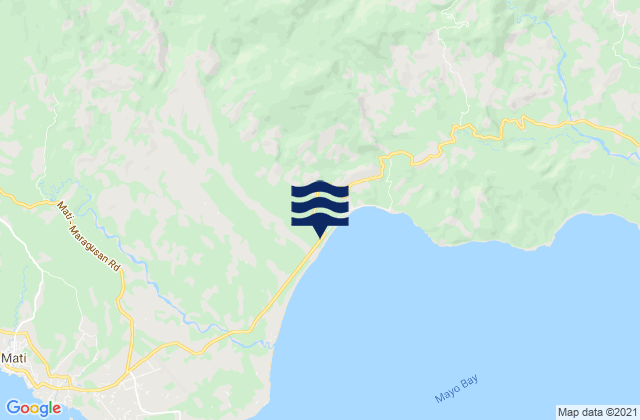 Mapa da tábua de marés em Limot, Philippines