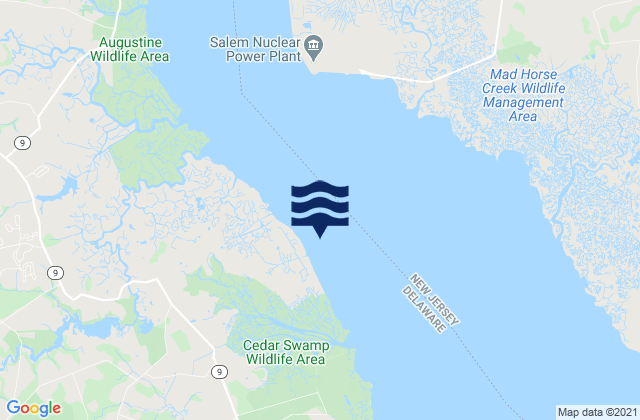 Mapa da tábua de marés em Liston Point, United States