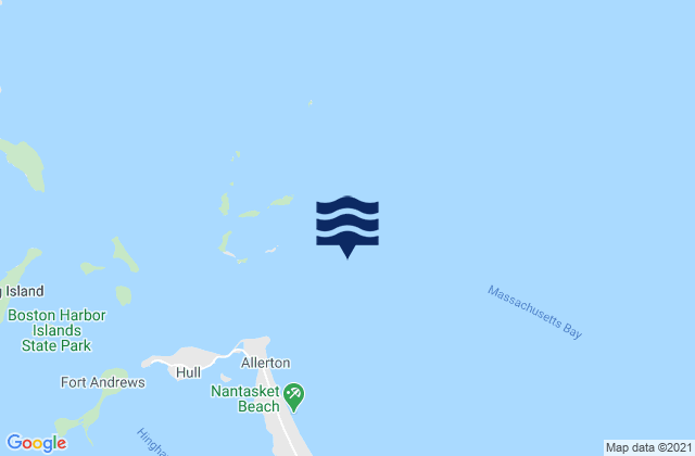 Mapa da tábua de marés em Little Brewster Island 1.5 n.mi. E of, United States
