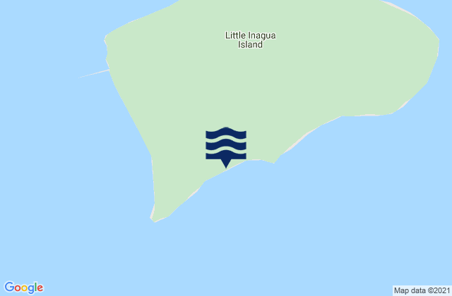 Mapa da tábua de marés em Little Inagua Island, Haiti