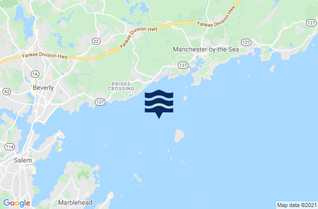 Mapa da tábua de marés em Little Misery Island, United States