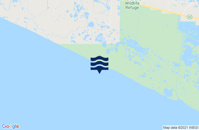 Mapa da tábua de marés em Little Pecan Island, United States
