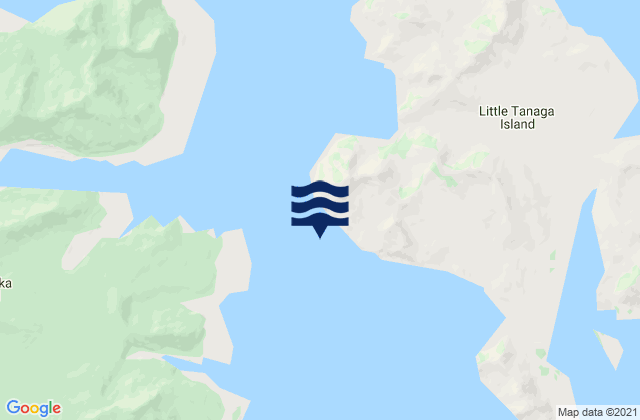 Mapa da tábua de marés em Little Tanaga Strait off Tana Pt, United States