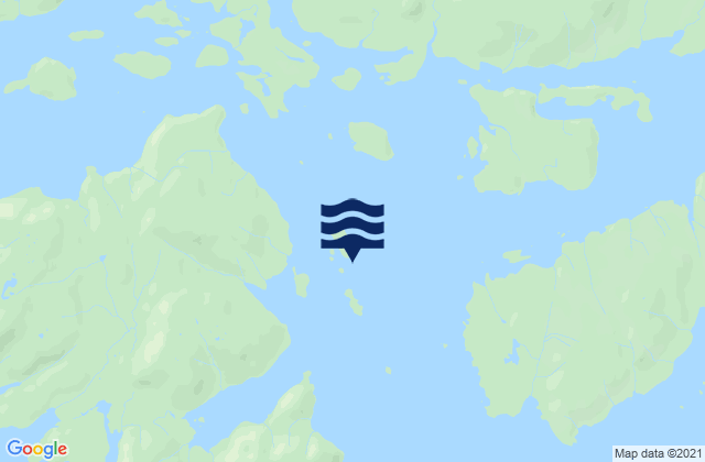 Mapa da tábua de marés em Lively Islands, United States