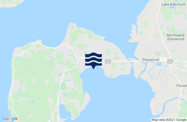 Mapa da tábua de marés em Livingston Bay, United States