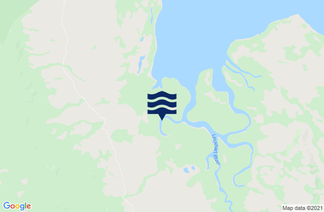 Mapa da tábua de marés em Lockhart River, Australia