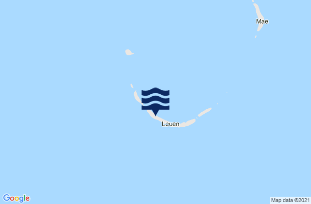 Mapa da tábua de marés em Loen, Marshall Islands