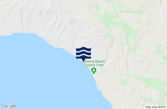 Mapa da tábua de marés em Lompoc, United States