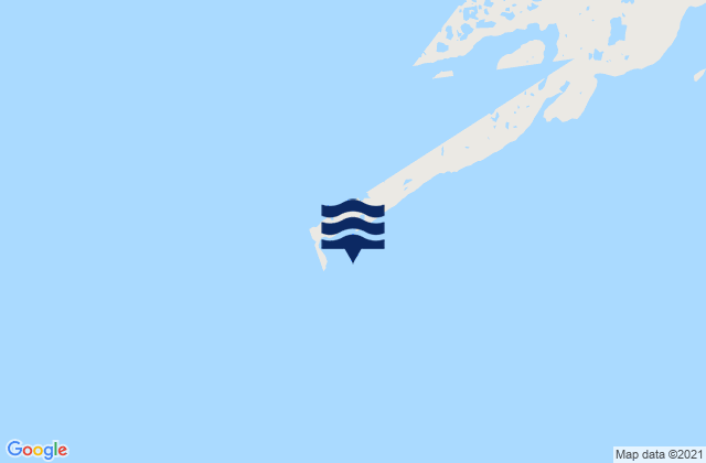 Mapa da tábua de marés em Long Island, Canada