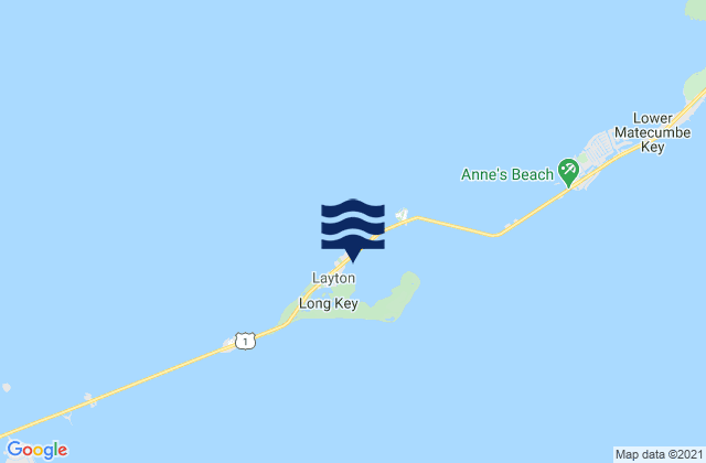 Mapa da tábua de marés em Long Key Bight (Long Key), United States